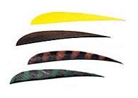 4 in Trueflight R.W. Solid Color Feathers